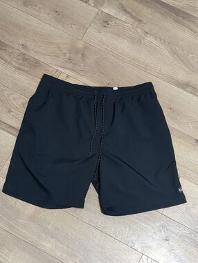 Outerknown Shorts Black Nomadic Volley Swim Board Athletic Gym Lined Mens Sz L